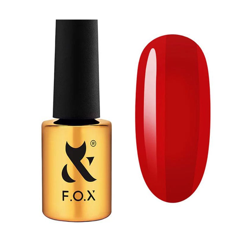 Гель-лак для нігтів F.O.X Lipstick Collection Gel Polish 004 Scarlett Spell, 7 мл